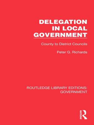 cover image of Delegation in Local Government